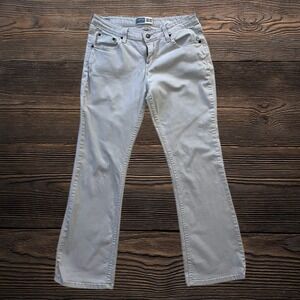 Signature by Levi Strauss & Co Womens Low Rise Bootcut Jeans Bone White Size 10M